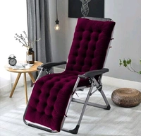 Mom's Moon  Soft Velvet Chair Pad/Chair Cushion for Rocking Chair /Office/ Home in Outdoor and Indoor /Resting on Floor Set of 1 ( 18 x 50 Inch Purple ) - Purple